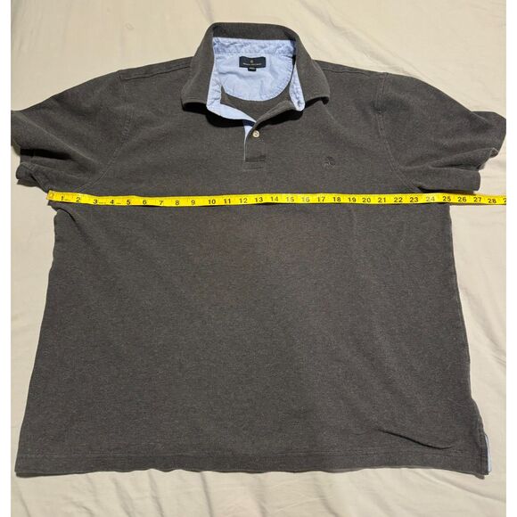 Brooks Brothers Men’s Grey Piqué Polo Shirt - Size XXL - Classic Fit - Picture 4 of 6